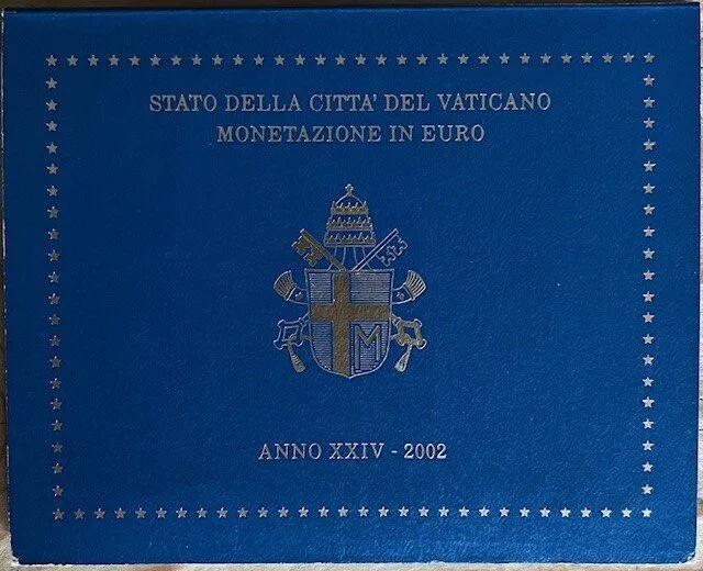 Set coins Vatican. Yearbook 2002 John Paul II.