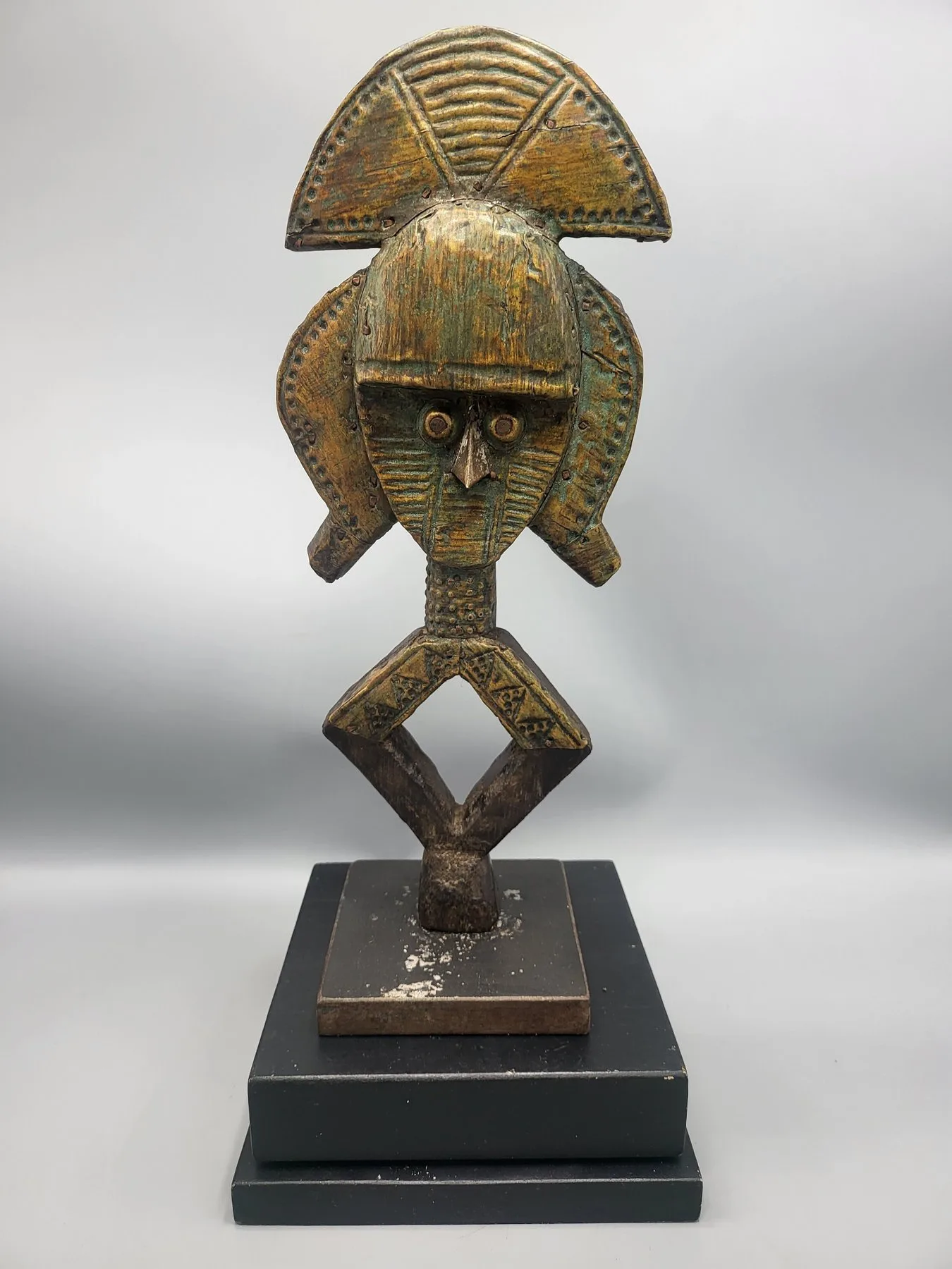 Copper reliquary Bwiti - Kota / Bakota in Gabonu
