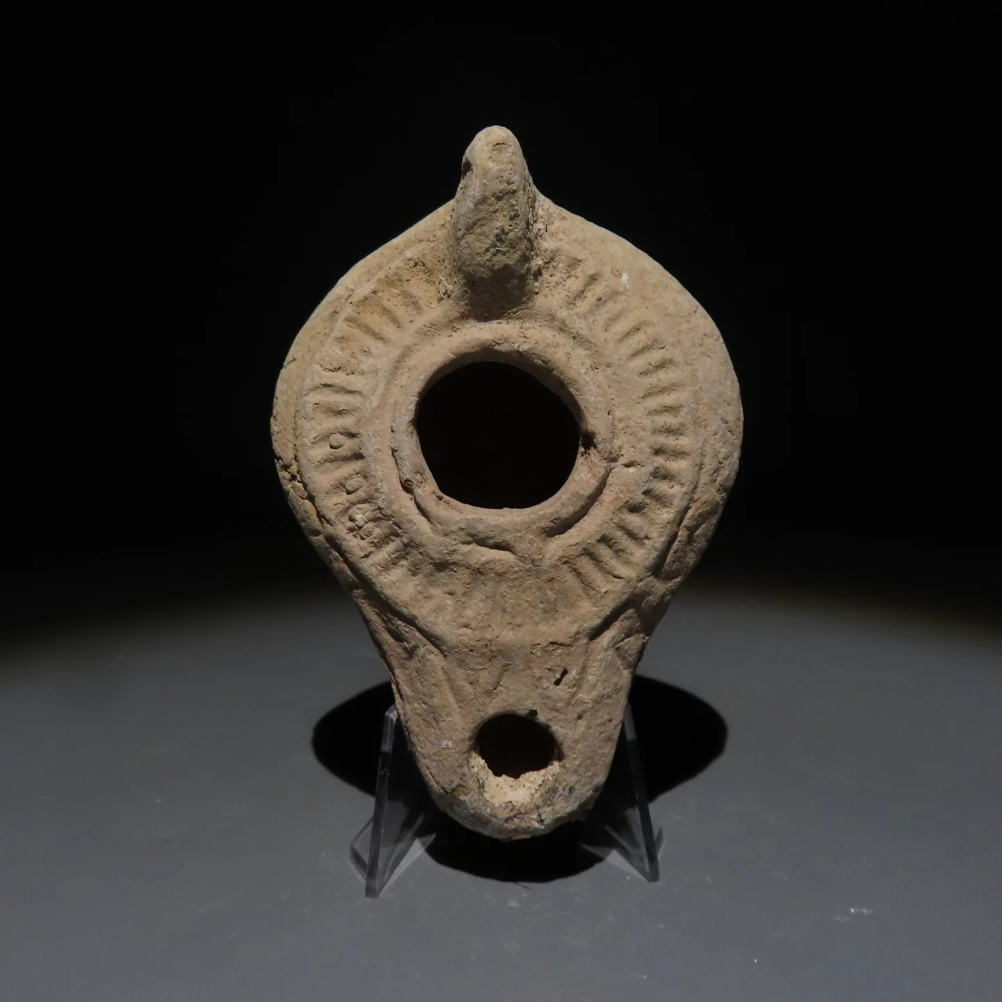 Byzantine terracotta oil lamp. 4. – 7. century AD